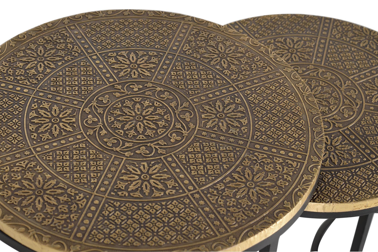 Mese de Cafea din Bronz cu Baza Metalica Giner y Colomer