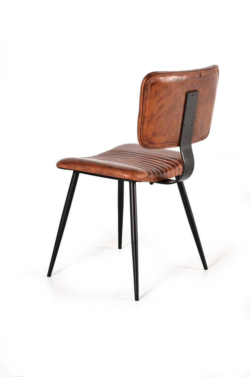 Set 2 Scaune din Piele si Metal pentru Interior Giner y Colomer