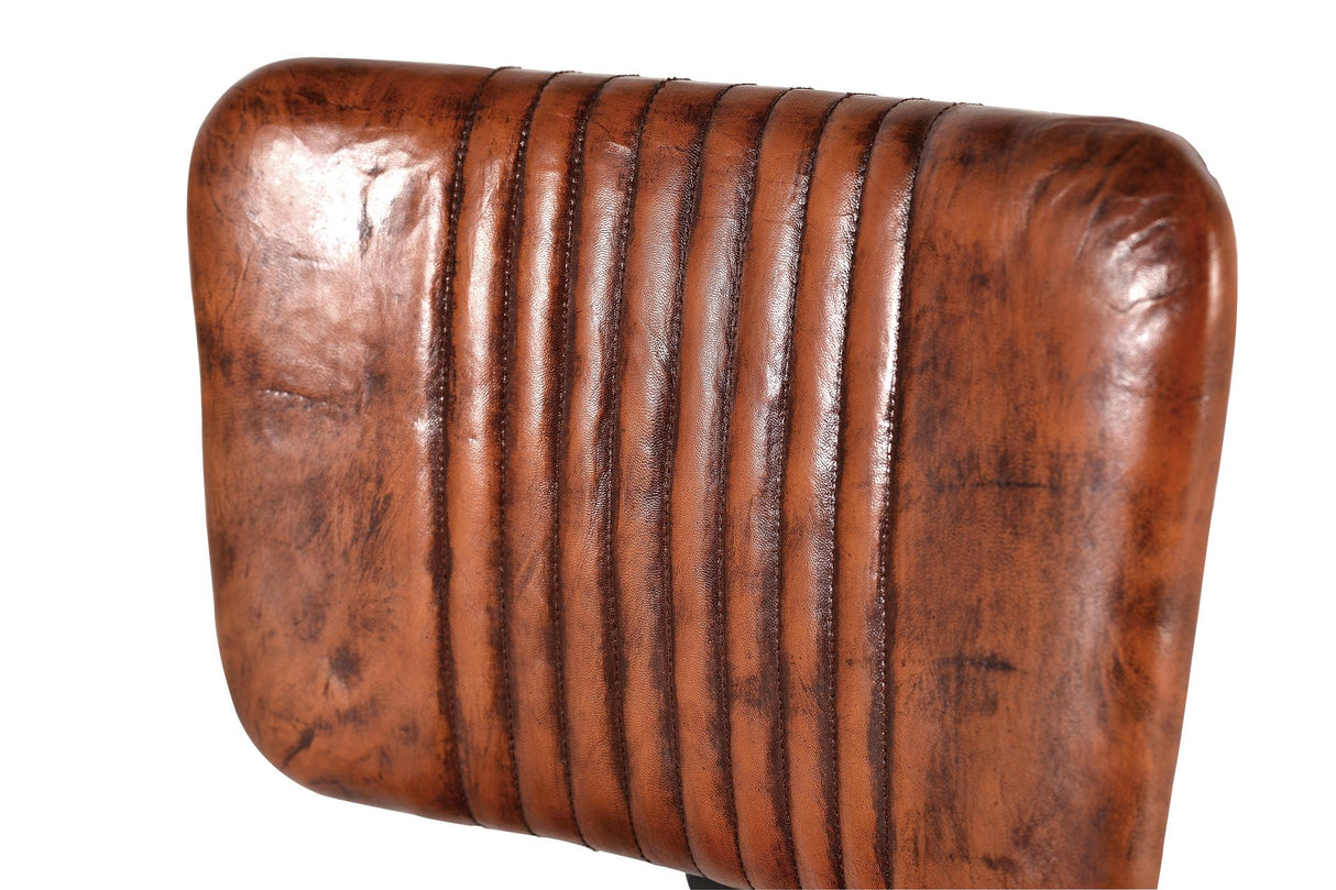 Set 2 Scaune din Piele si Metal pentru Interior Giner y Colomer