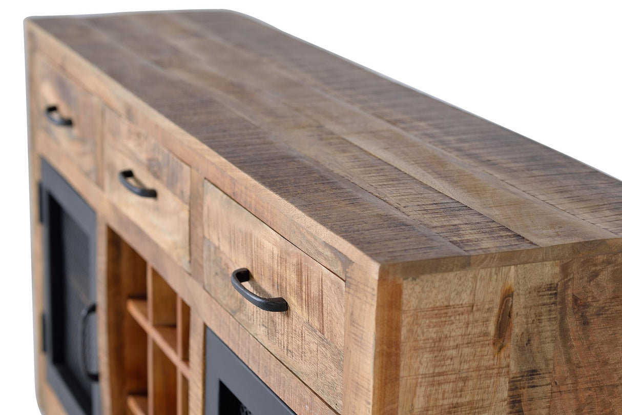 Comoda de Stil Industrial din Lemn de Mango si Metal Giner y Colomer