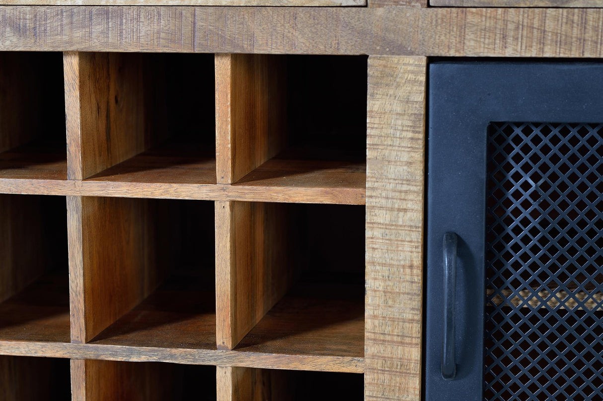 Comoda de Stil Industrial din Lemn de Mango si Metal Giner y Colomer