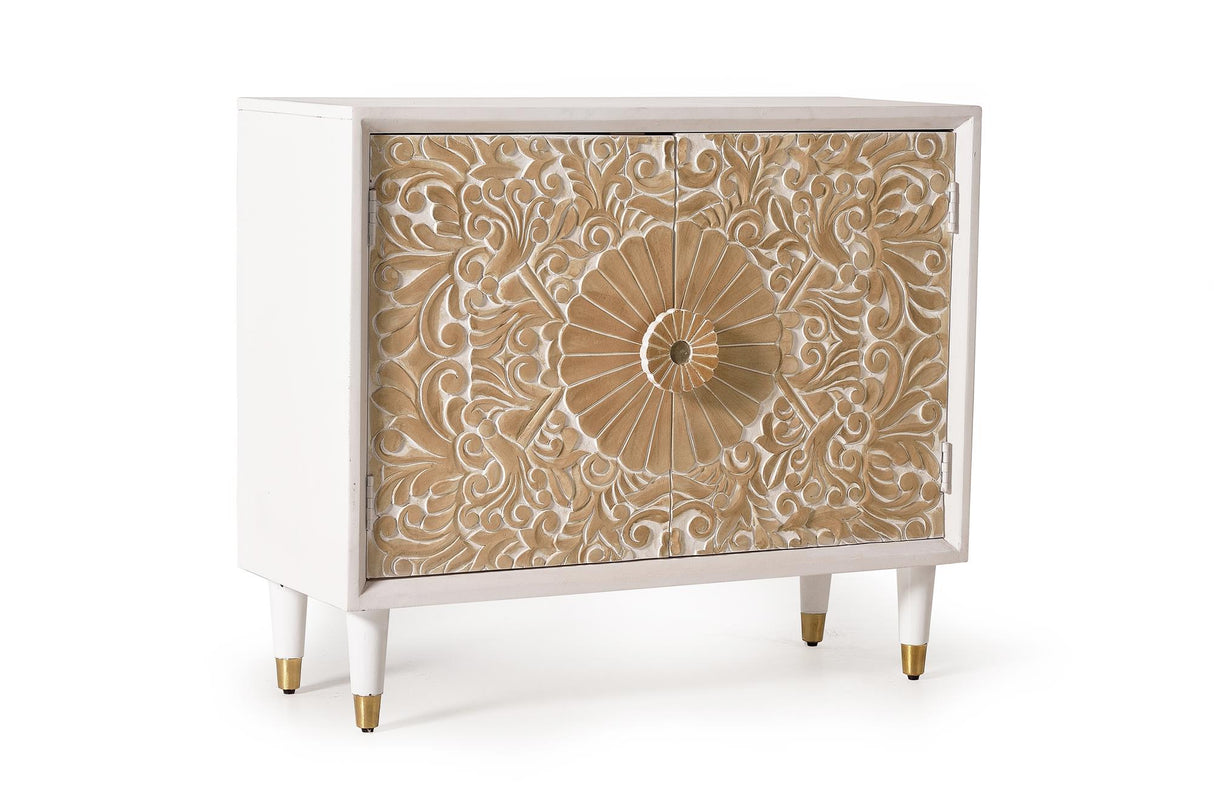 Comoda din Lemn de Mango cu Detalii Sculptate Manual Giner y Colomer