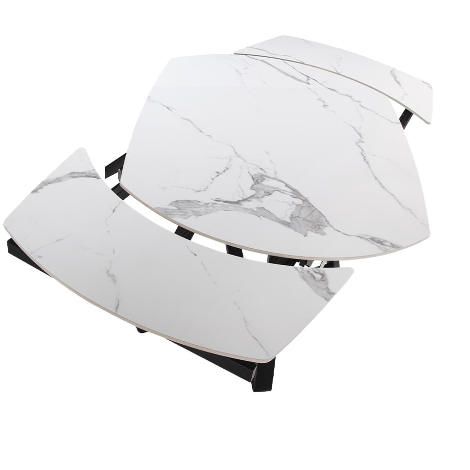 Masa Ovala de Dining din Marmura Portelanata Angel Cerda