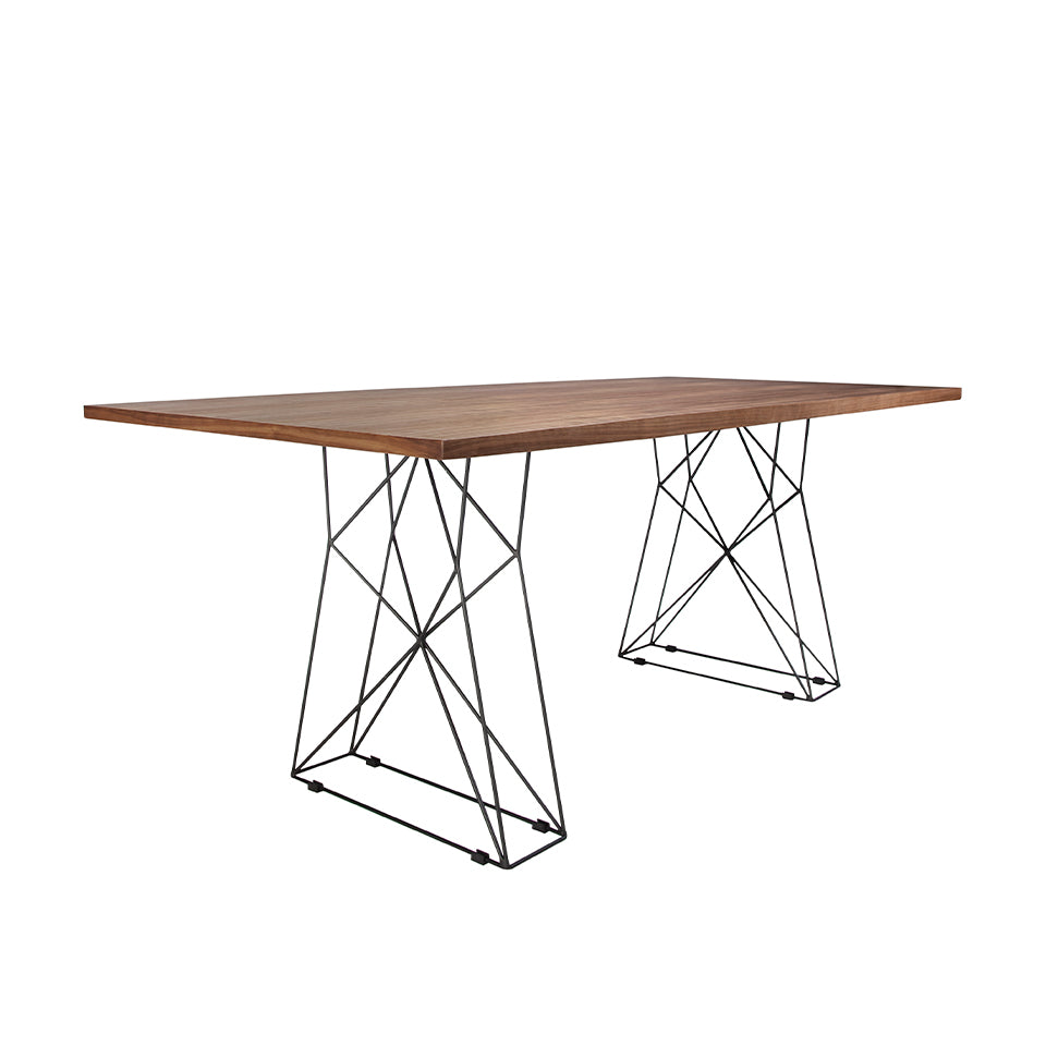 Masa Dining din Stejar cu Suport Metalic Angel Cerda