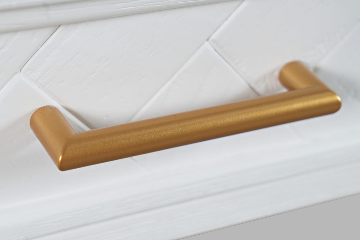 Birou Clasic Alb cu Sertare si Porturi USB Livin Hill