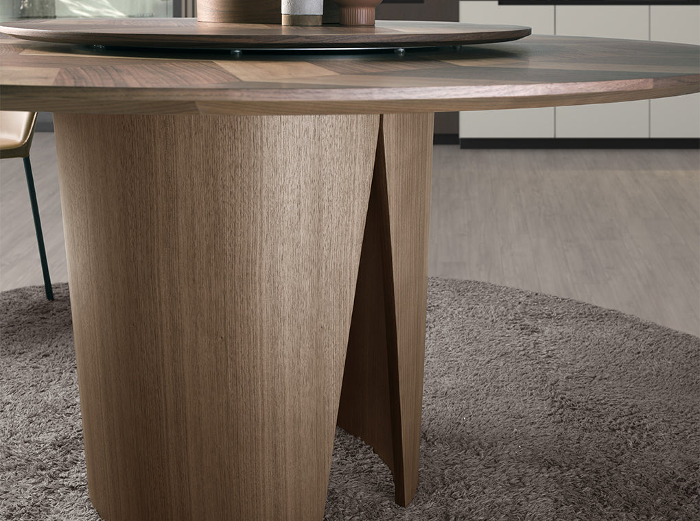 Masa de Dining Rotunda din Nuc Angel Cerda