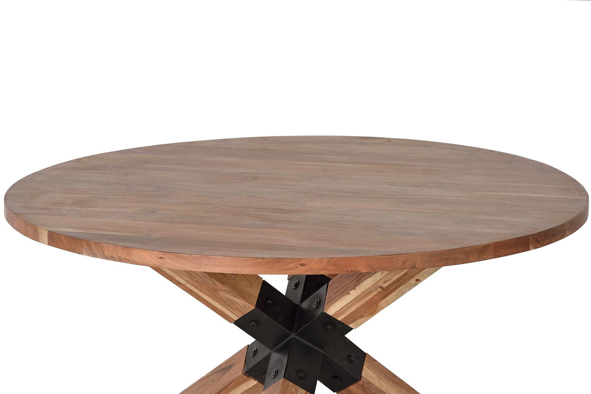 Masa Dining din Stejar cu Suport Metalic Giner y Colomer