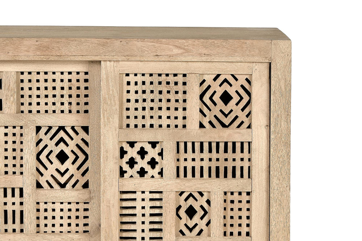 Comoda cu Usi Glisante din Lemn de Mango si Baza Metalica Giner y Colomer