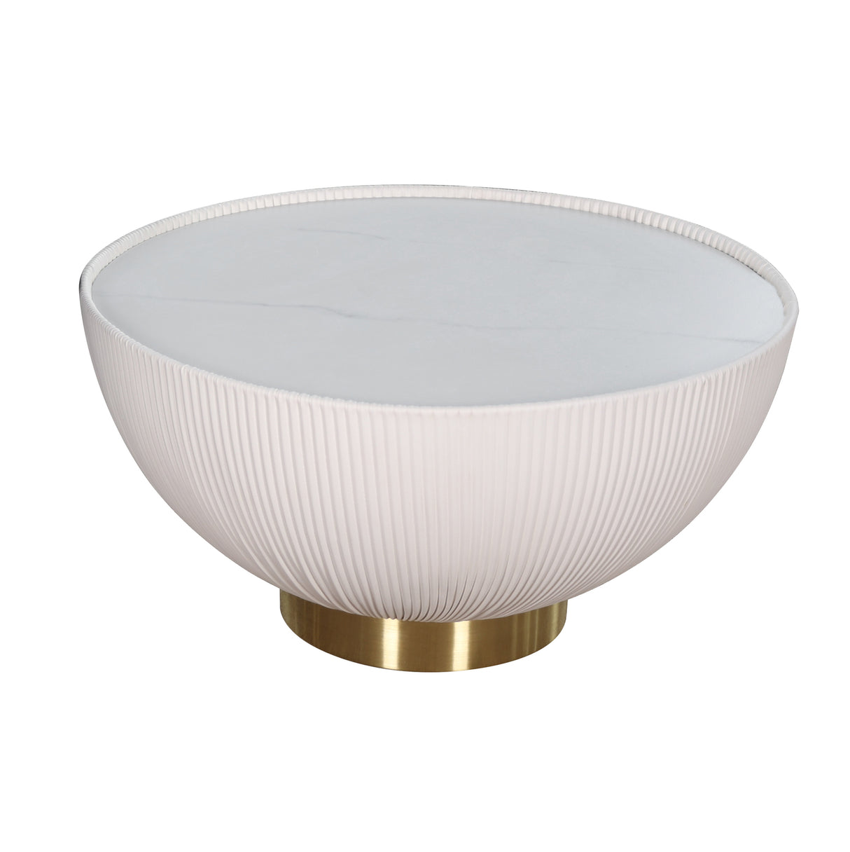 Masa de Cafea cu Baza Sfera si Piele Ecologica Livin Hill