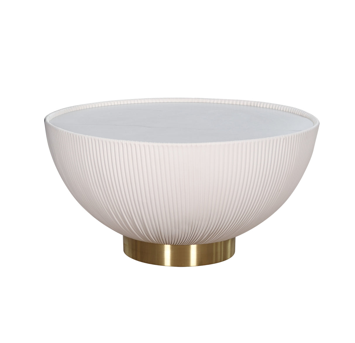 Masa de Cafea cu Baza Sfera si Piele Ecologica Livin Hill