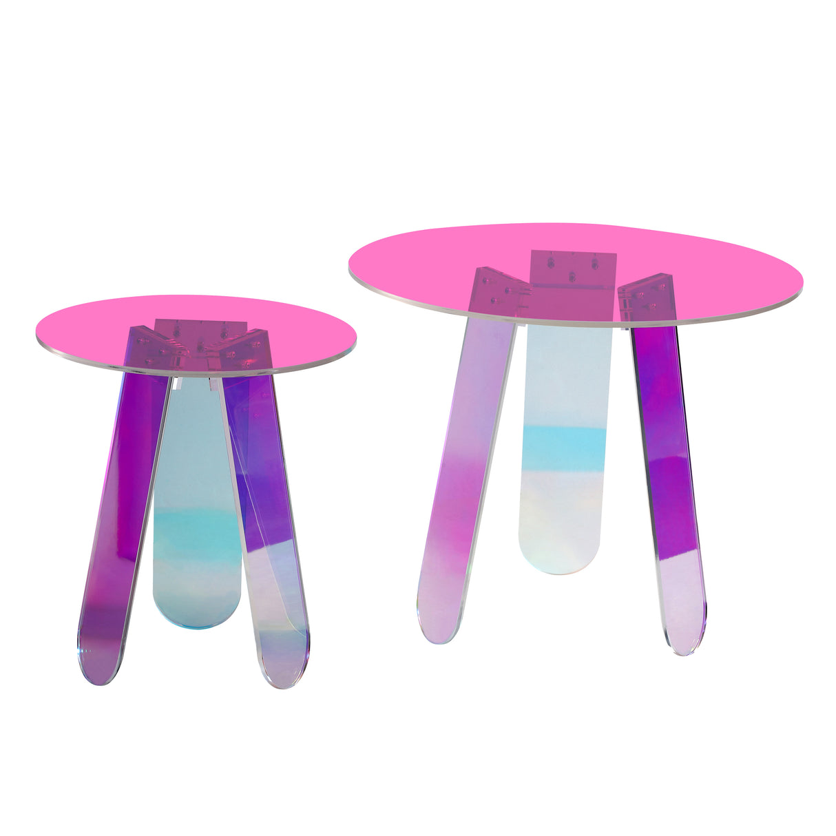 Masuta RaveNight 45 cm Acril Transparent si Opalizant Livin Hill