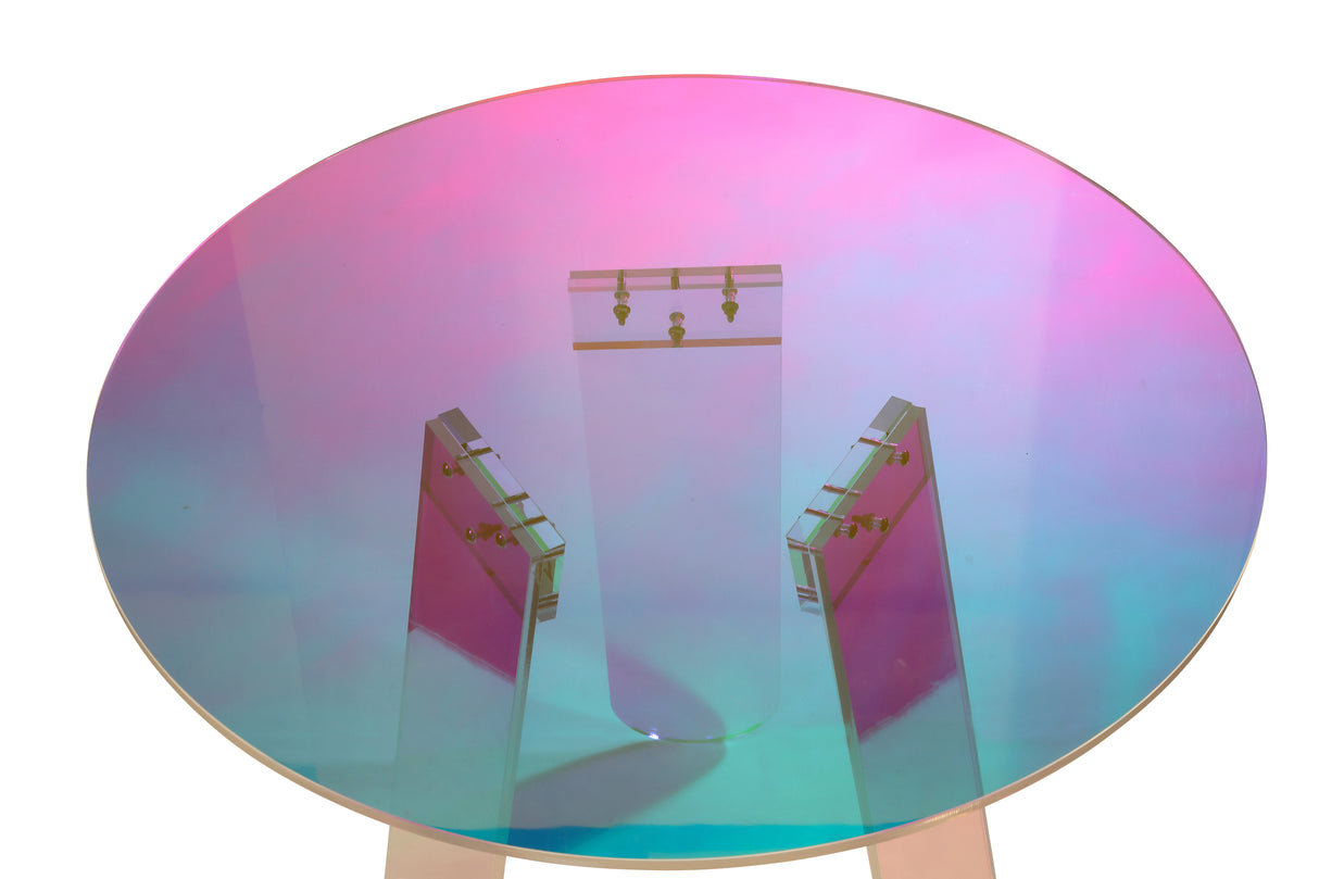 Masuta RaveNight 45 cm Acril Transparent si Opalizant Livin Hill