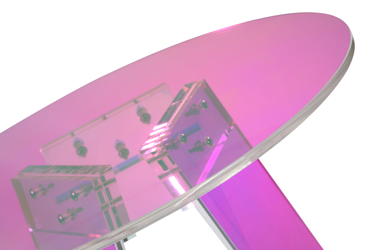 Masuta RaveNight 45 cm Acril Transparent si Opalizant Livin Hill