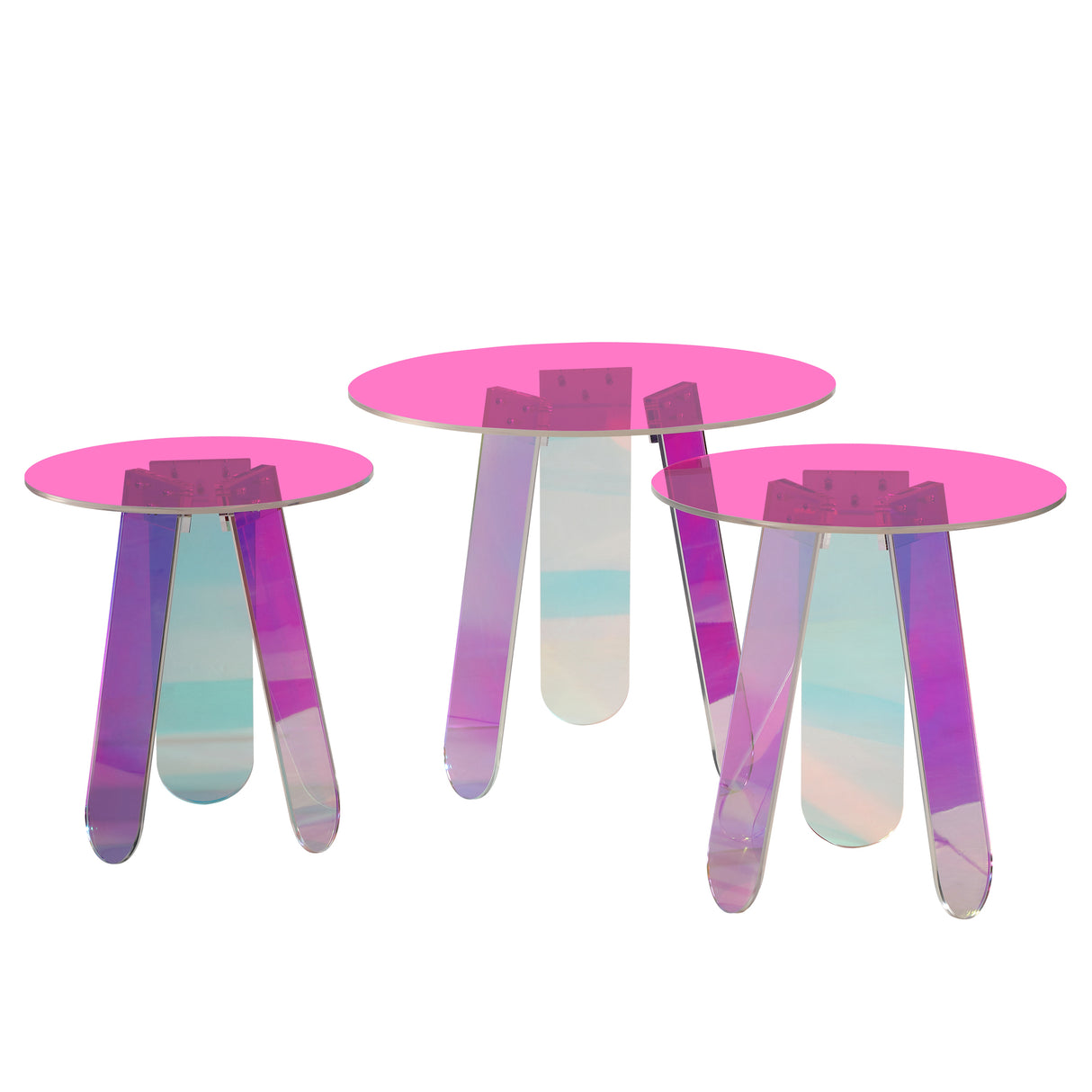 Masuta RaveNight 60 cm Acril Transparent si Opalizant Livin Hill