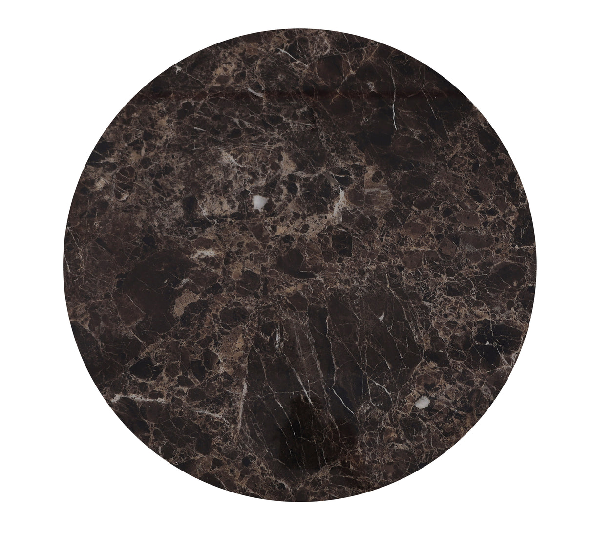 Masa Rotunda cu Blat de Marmura Maro si Picioare Aurii Livin Hill