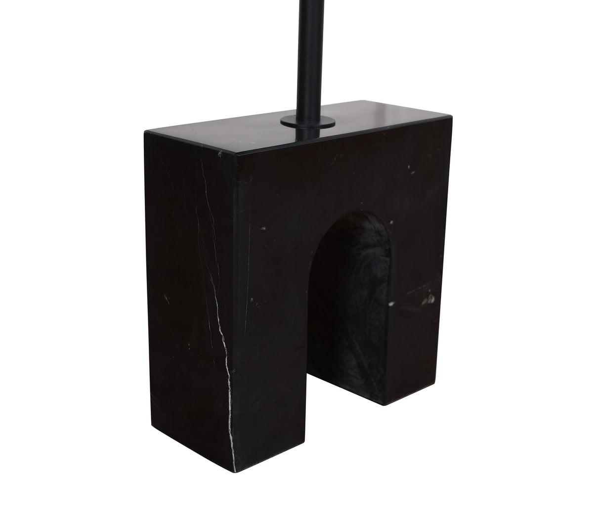 Masa Minimalista cu Baza Neagra si Blat din Metal Livin Hill