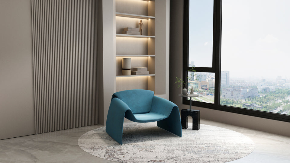 Masa Minimalista cu Baza Neagra si Blat din Metal Livin Hill