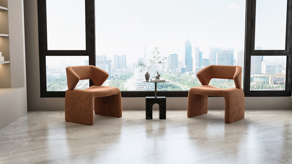 Masa Minimalista cu Baza Neagra si Blat din Metal Livin Hill