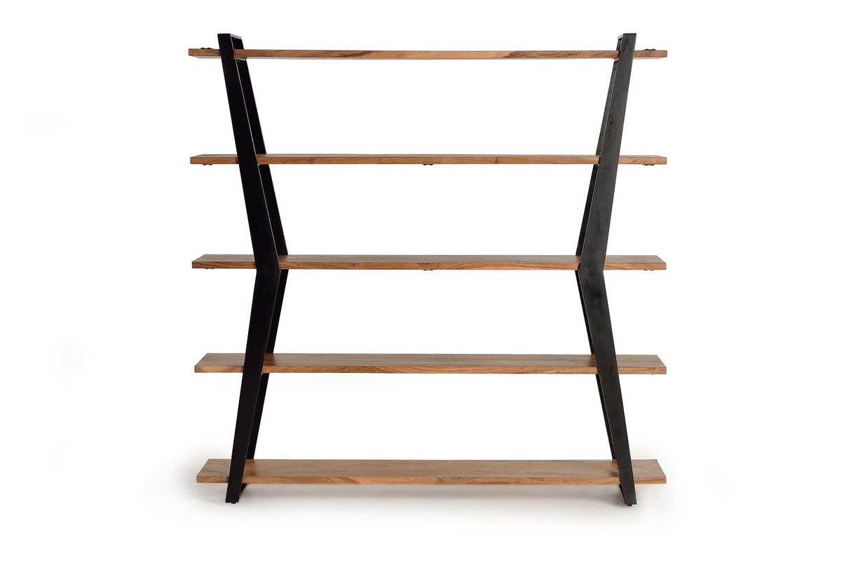 Biblioteca din Lemn de Acacia si Metal Giner y Colomer