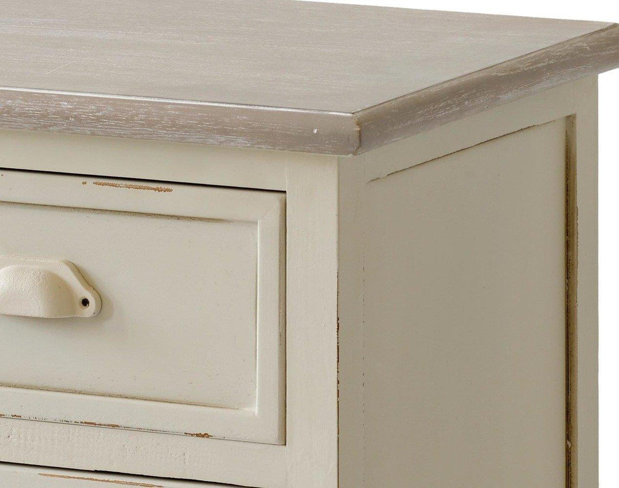 Comoda Provence cu Picioare Sculptate si Manere Metalice Livin Hill