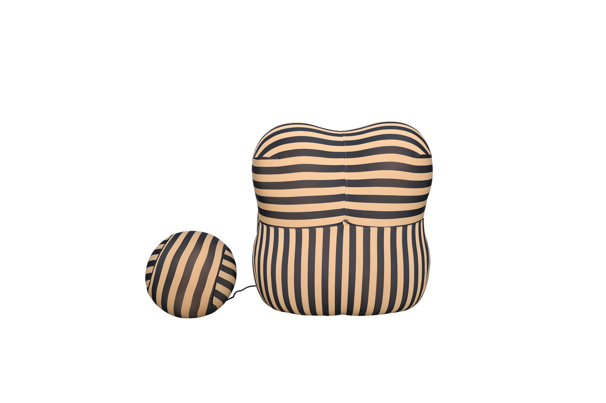 Fotoliu Avangarde Iconic cu Taburet Rotund Livin Hill