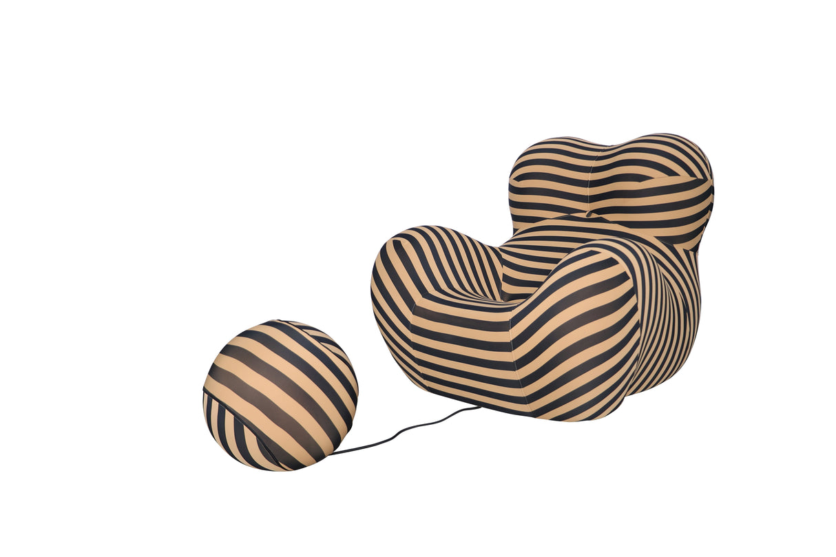 Fotoliu Avangarde Iconic cu Taburet Rotund Livin Hill