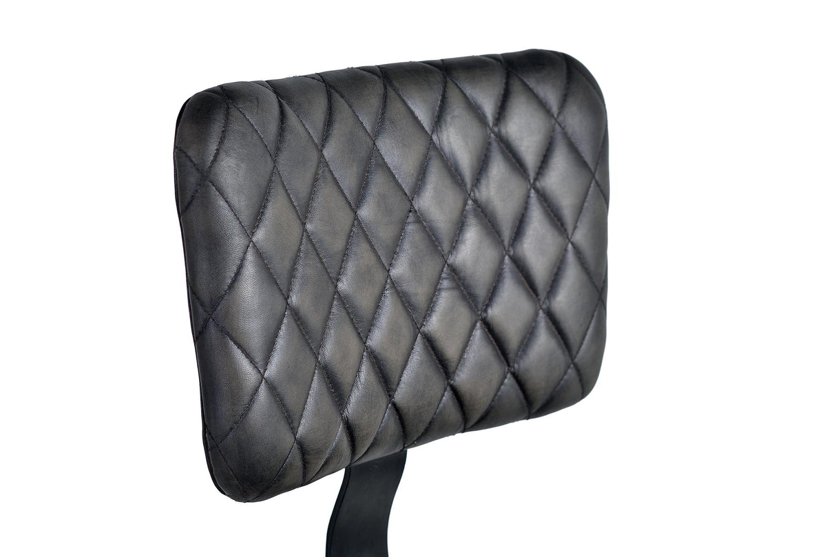 Set 2 scaune inalte din Metal si Piele pentru Spatiile Moderne Giner y Colomer