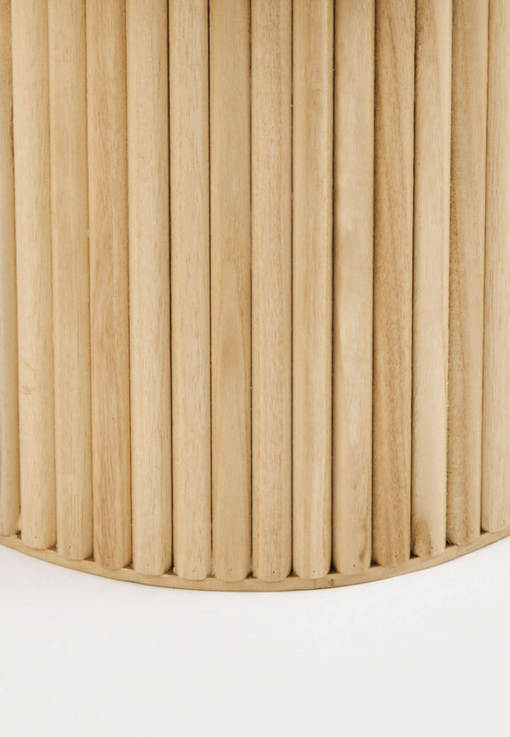 Masa de Cafea Rotunda din Ceramica si Lemn Livin Hill