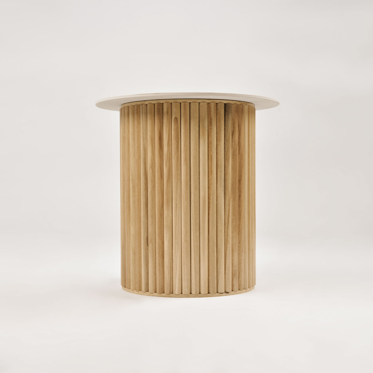 Masa de Cafea Rotunda din Ceramica si Lemn Livin Hill