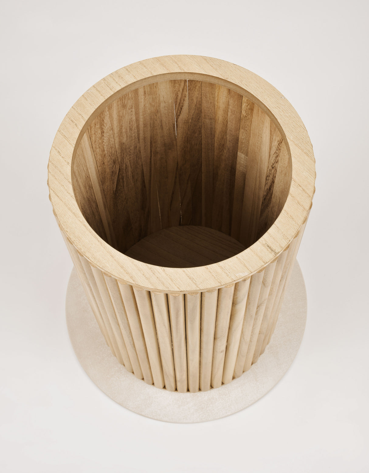 Masa de Cafea Rotunda din Ceramica si Lemn Livin Hill