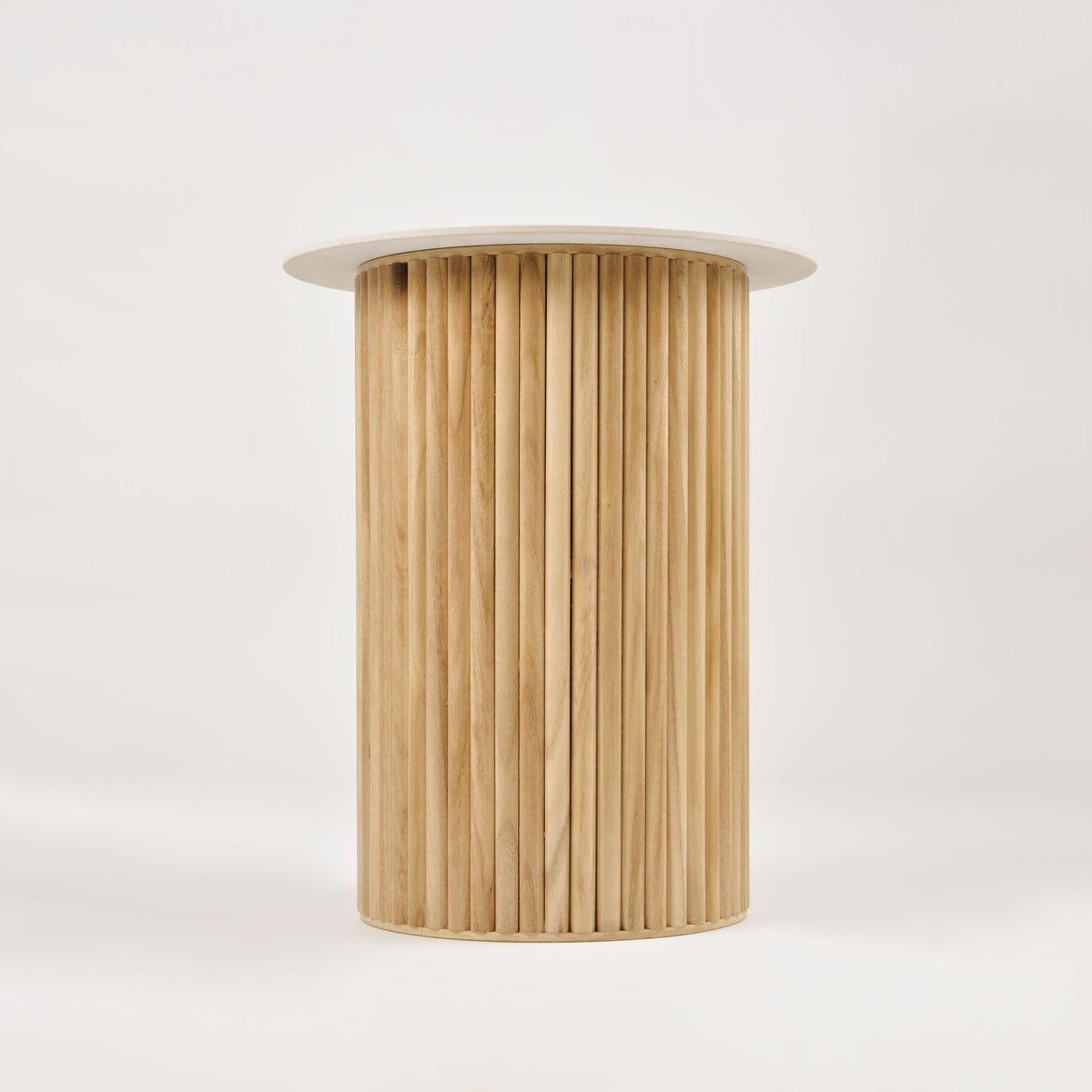 Masa de Cafea Rotunda din Ceramica si Lemn Livin Hill