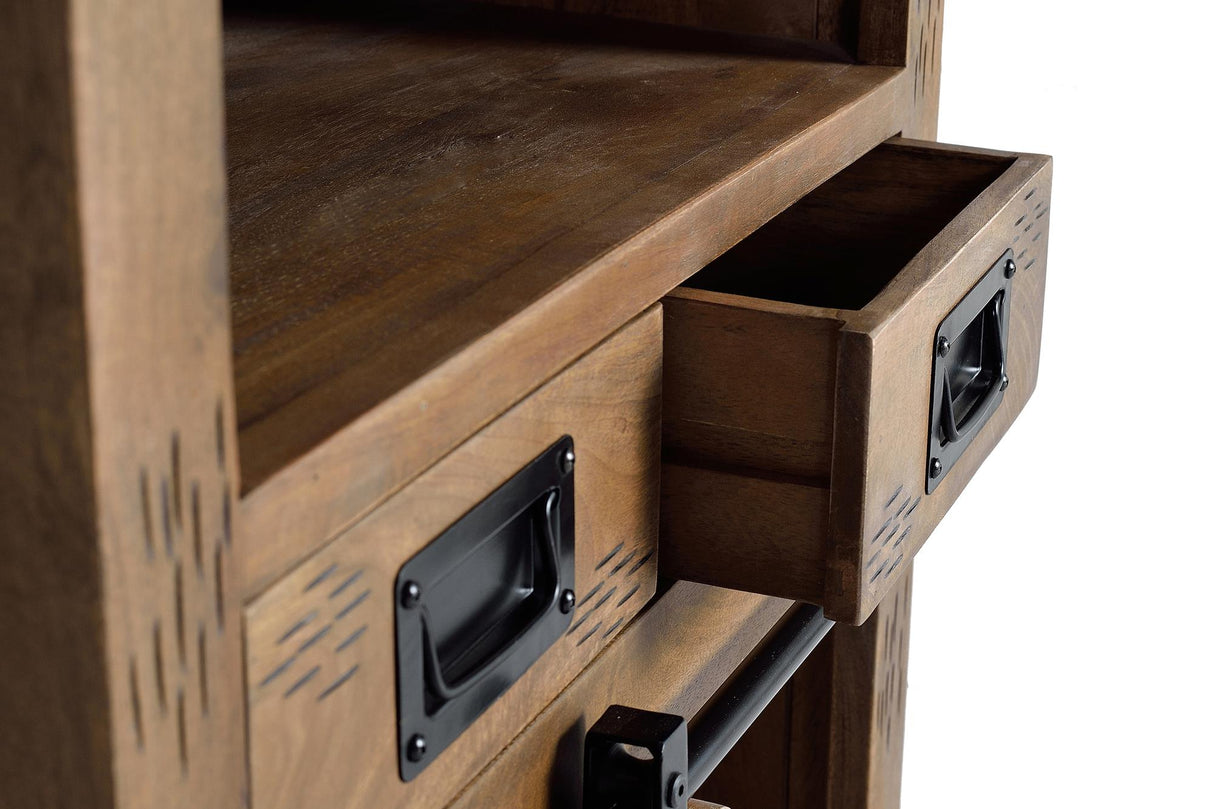 Dulapior Dolores cu Usa Glisanta si Sertare din Lemn de Mango Giner y Colomer