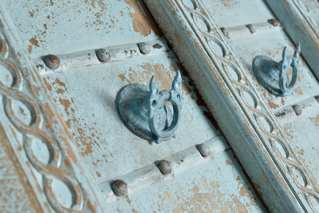 Comoda din Lemn de Mango cu 4 Usi si Rafturi Giner y Colomer