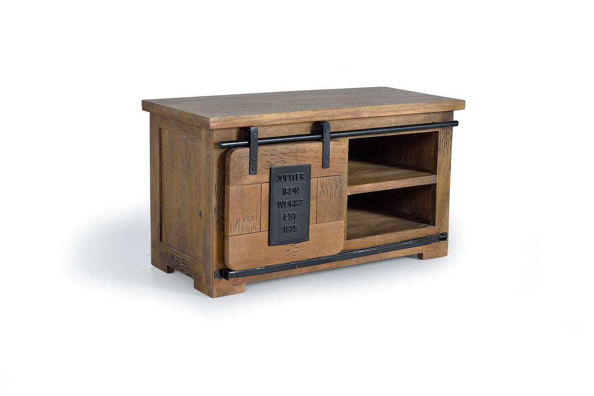 Comoda TV/Consola cu Usa Glisanta din Lemn de Mango Giner y Colomer