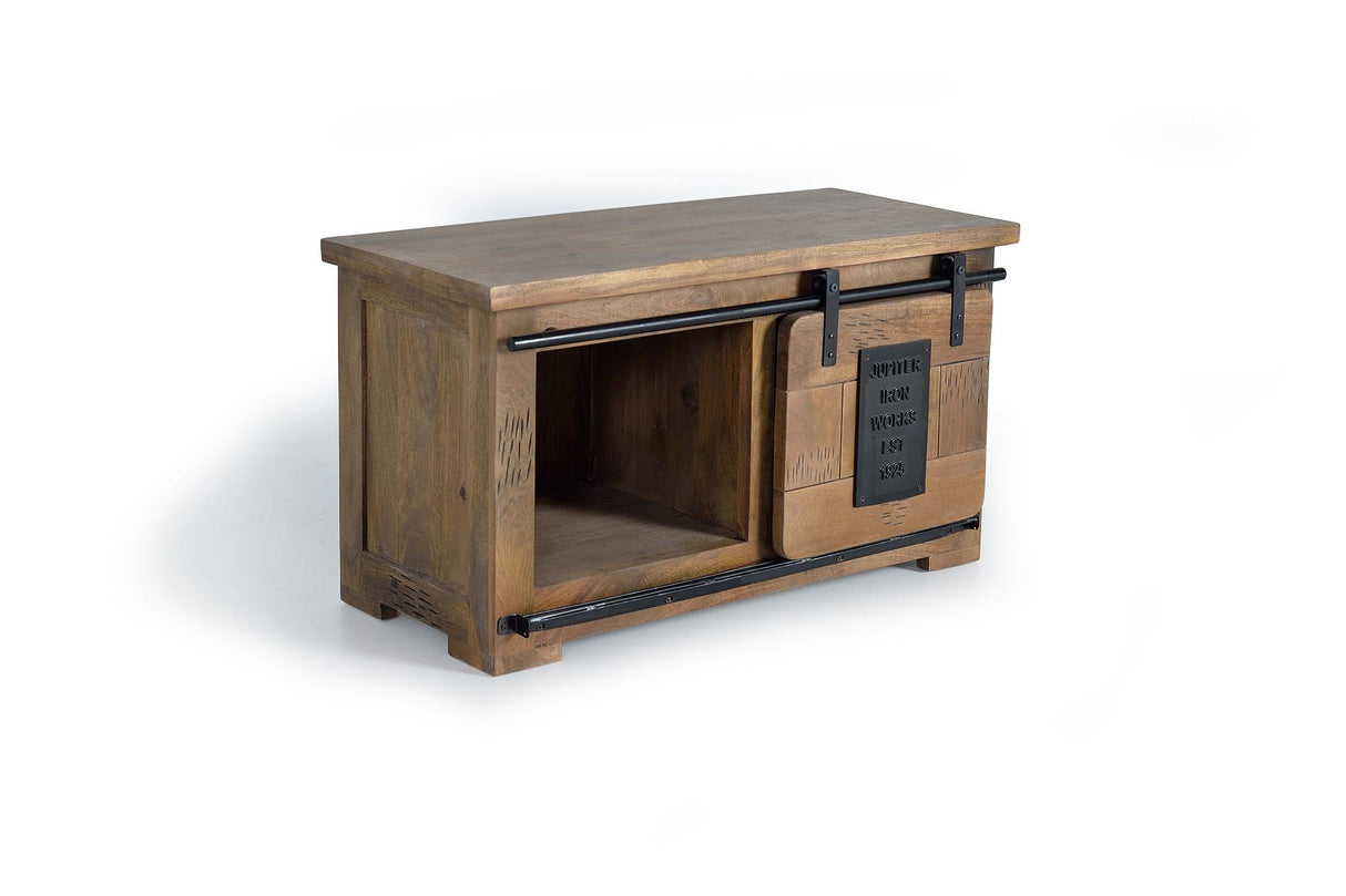 Comoda TV/Consola cu Usa Glisanta din Lemn de Mango Giner y Colomer