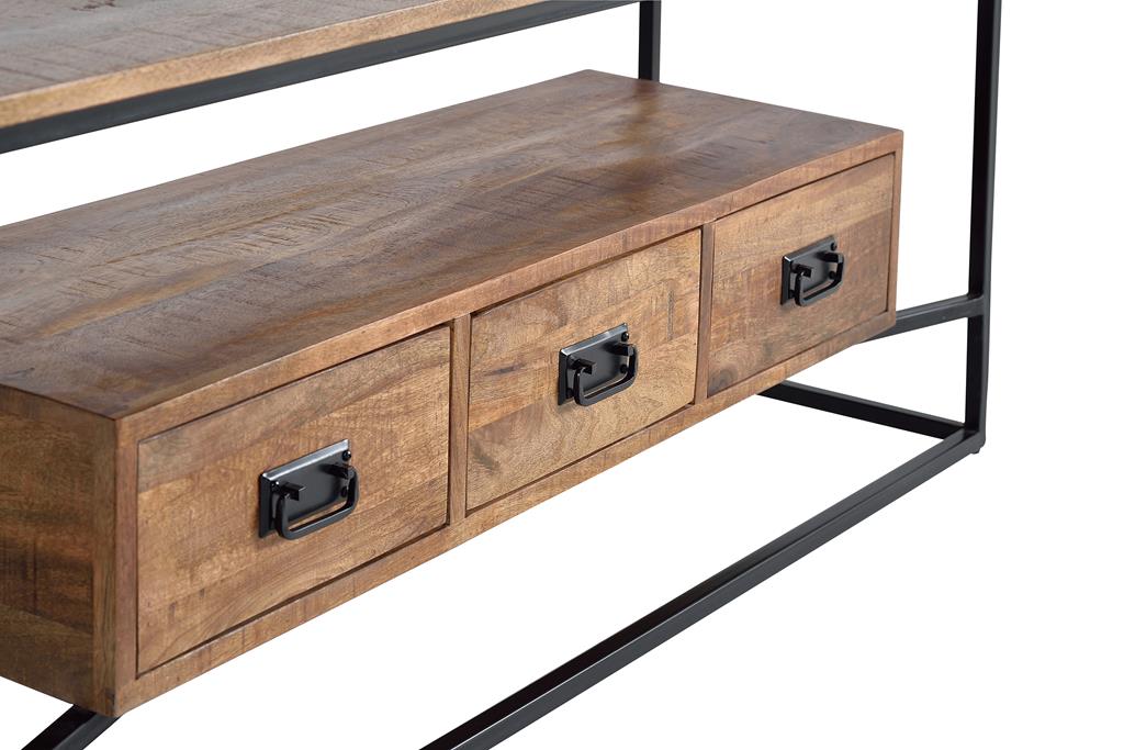 Comoda TV din Lemn de Mango cu Suport Metalic Giner y Colomer