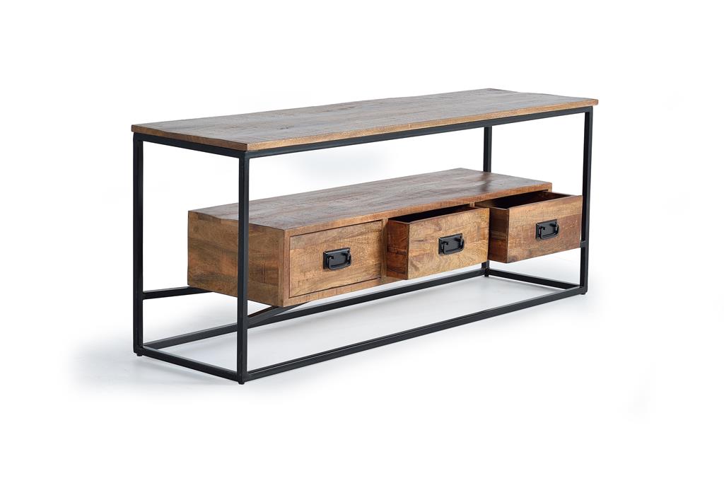 Comoda TV din Lemn de Mango cu Suport Metalic Giner y Colomer