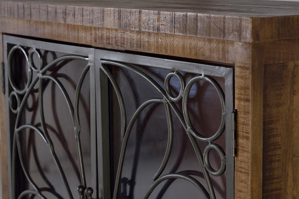 Dulap din Lemn de Mango cu Usi Metalice Giner y Colomer