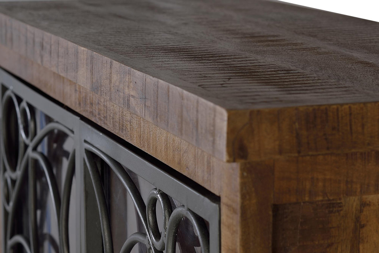 Dulap din Lemn de Mango cu Usi Metalice Giner y Colomer