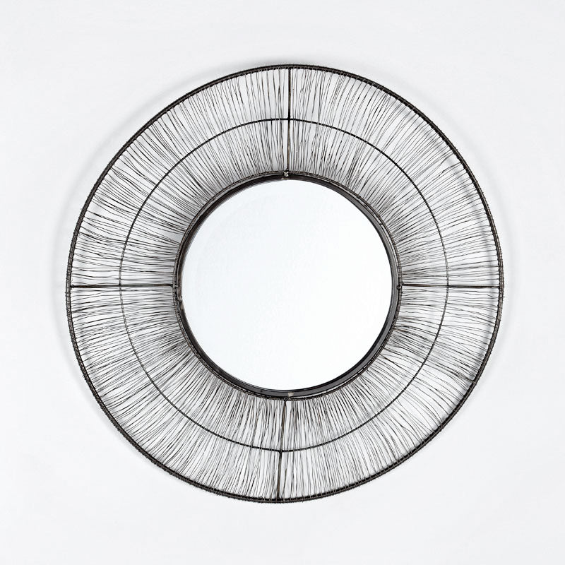 Oglinda cu Rama din Metal Auriu Imbatranit Thai Natura