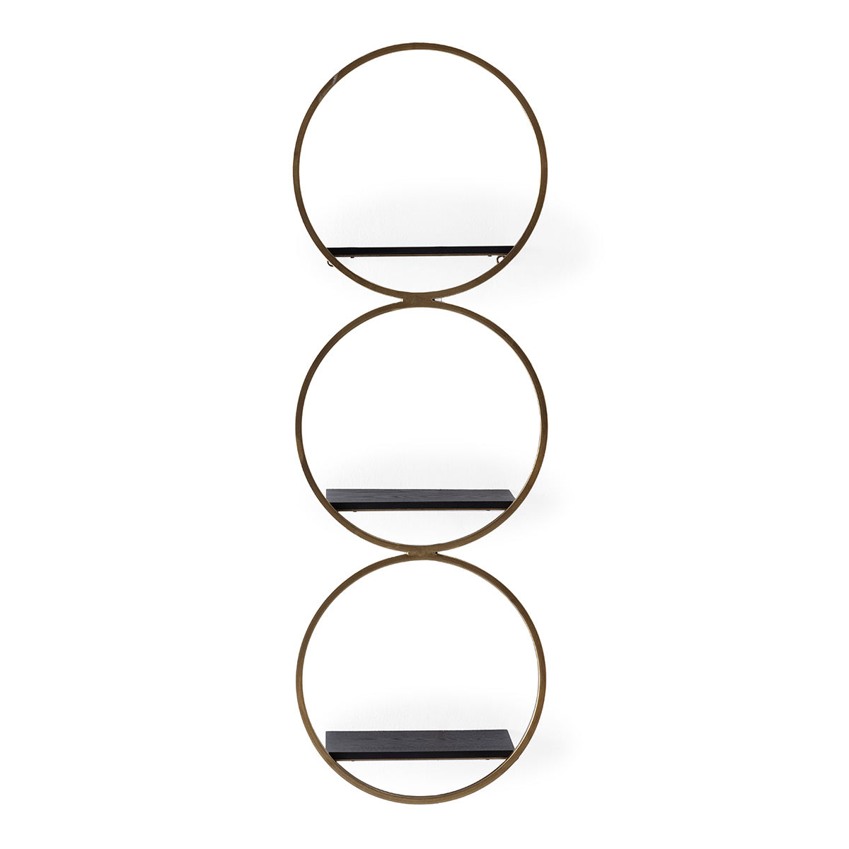 Raft Metalic Negru Auriu Thai Natura