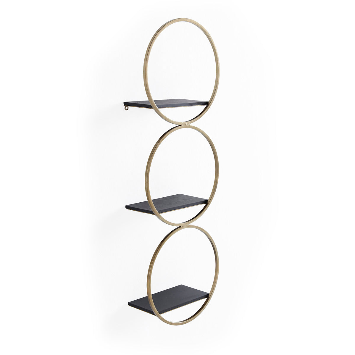 Raft Metalic Negru Auriu Thai Natura