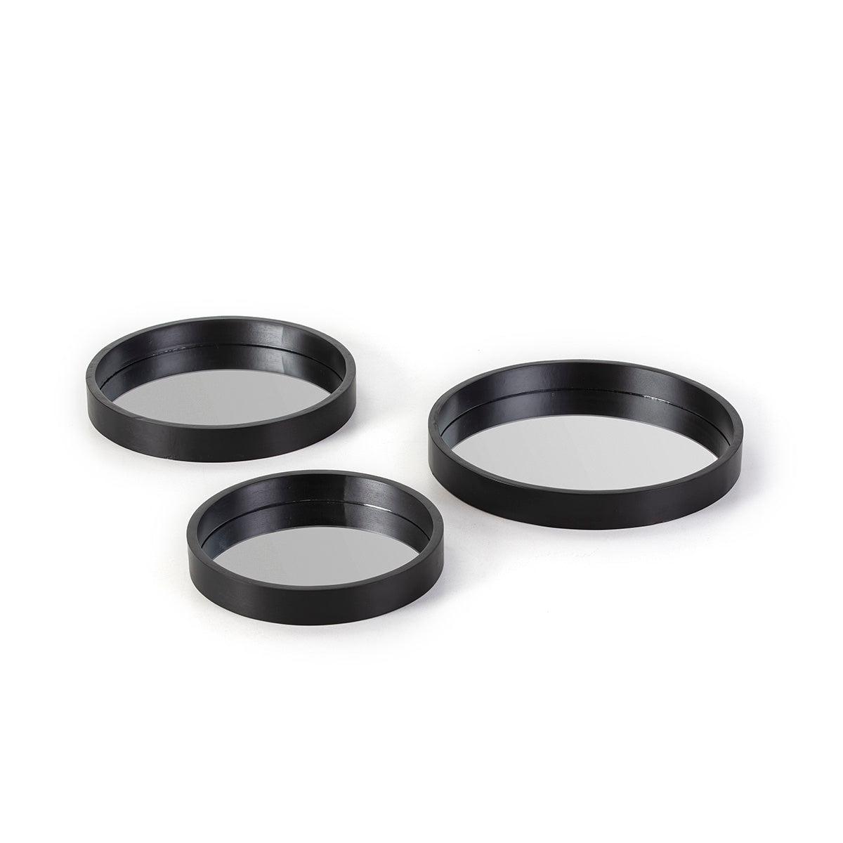 Set de 3 Tavite din Sticla Lemn Servit Decorat Thai Natura