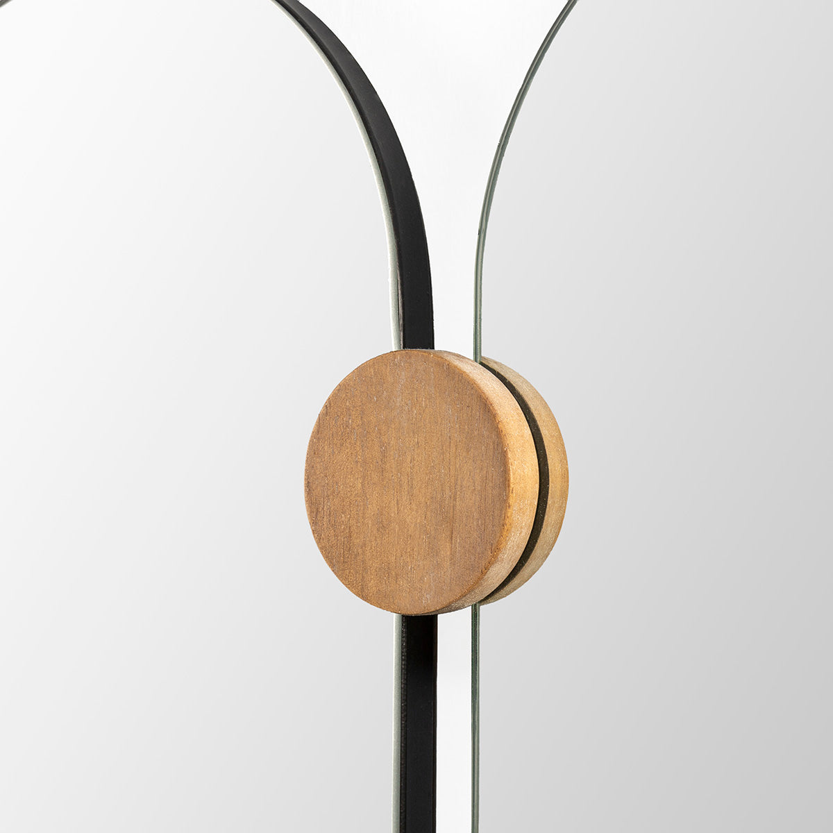 Oglinda cu Rama din Metal Lemn Natural Thai Natura