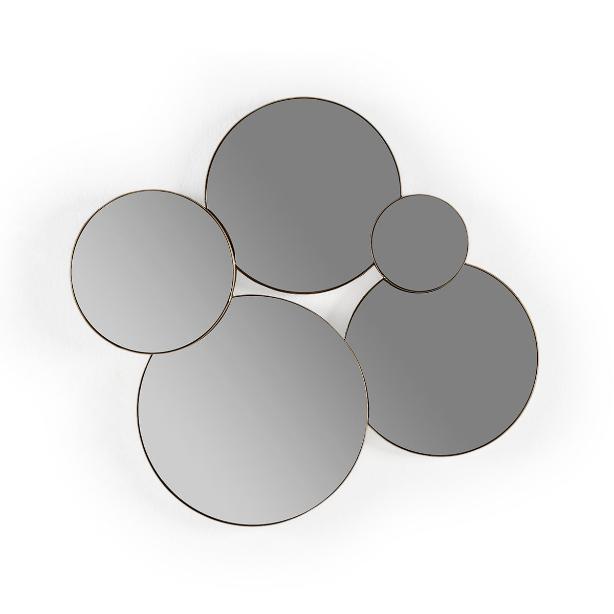 Oglinda din Metal Sticla cu Finisaj Auriu Thai Natura