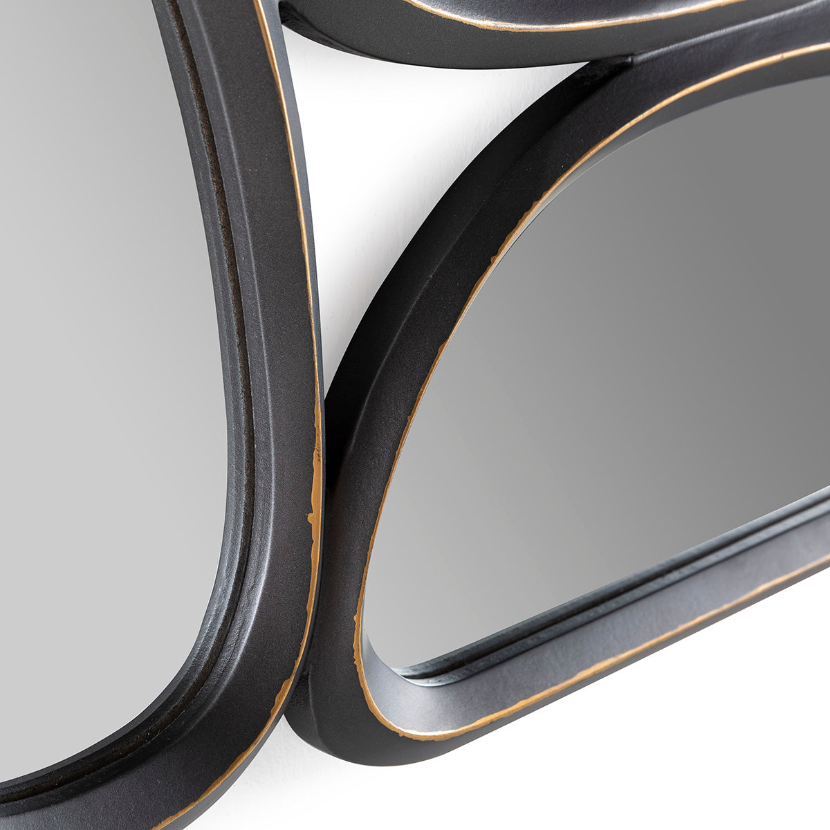 Oglinda cu Rama din Metal Suprafata Gri Thai Natura