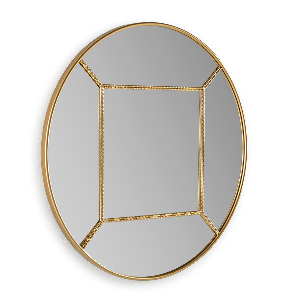 Oglinda cu Rama din Metal Oglinda Aurie Thai Natura