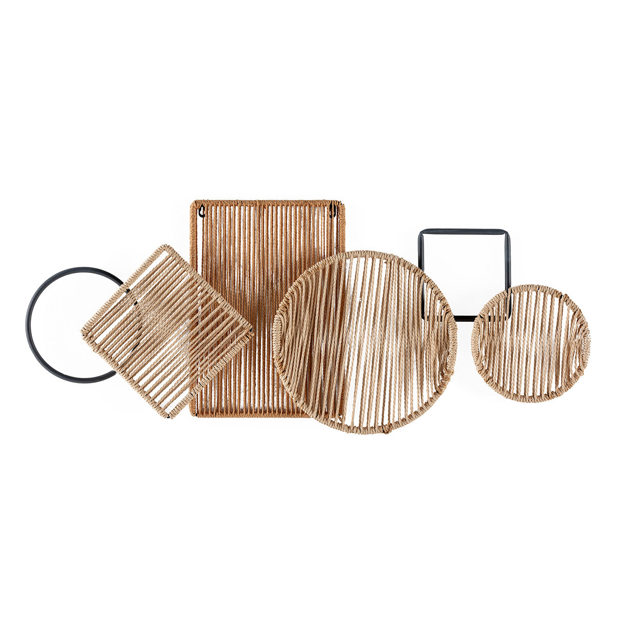 Sculptura Moderna din Metal si Sfoara Thai Natura