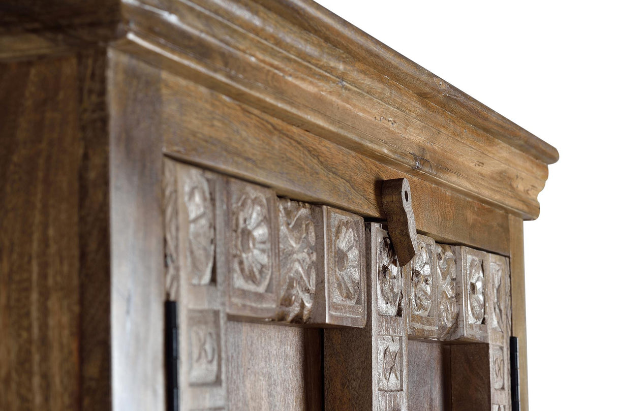 Dulap din Lemn de Mango cu 2 Usi si Rafturi Interioare Giner y Colomer