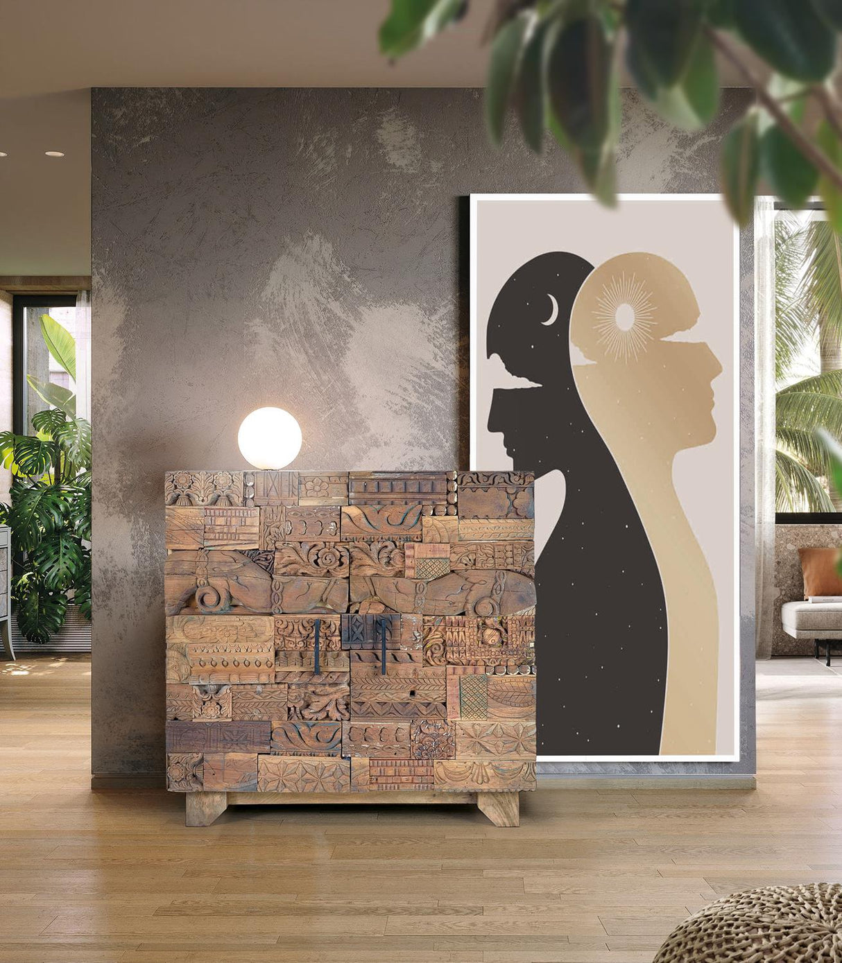 Comoda din Lemn de Mango cu Detalii Autentice Giner y Colomer